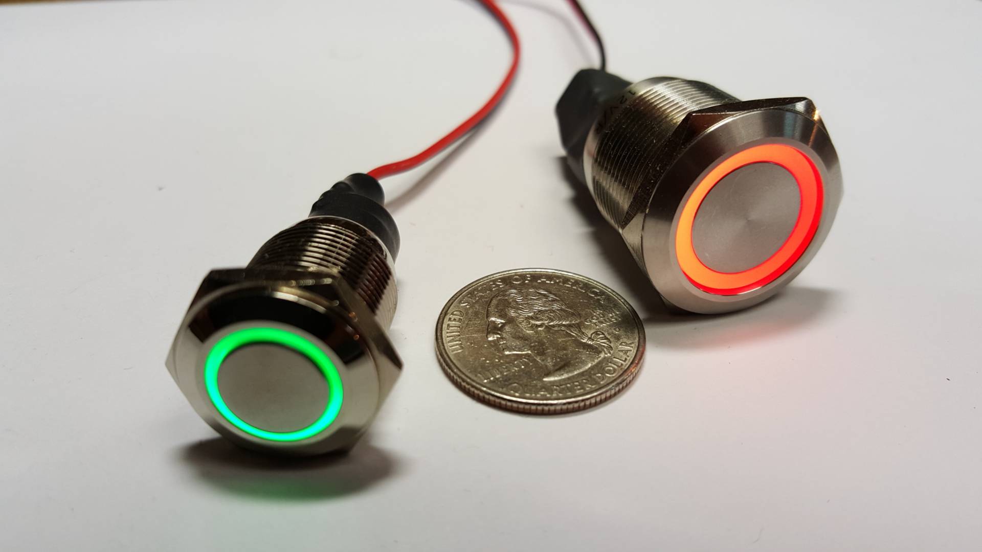 Illuminated Billet Push Button Switches (L75)